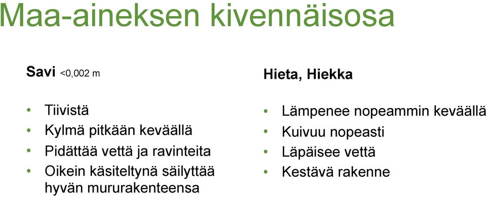 ravinteita Oikein käsiteltynä säilyttää hyvän