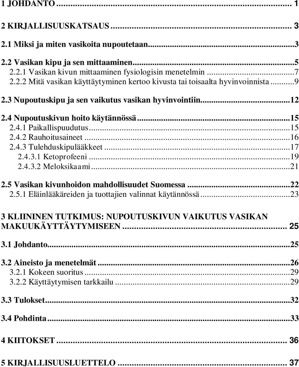 4.3.1 Ketoprofeeni... 19 2.4.3.2 Meloksikaami... 21 2.5 Vasikan kivunhoidon mahdollisuudet Suomessa... 22 2.5.1 Eläinlääkäreiden ja tuottajien valinnat käytännössä.