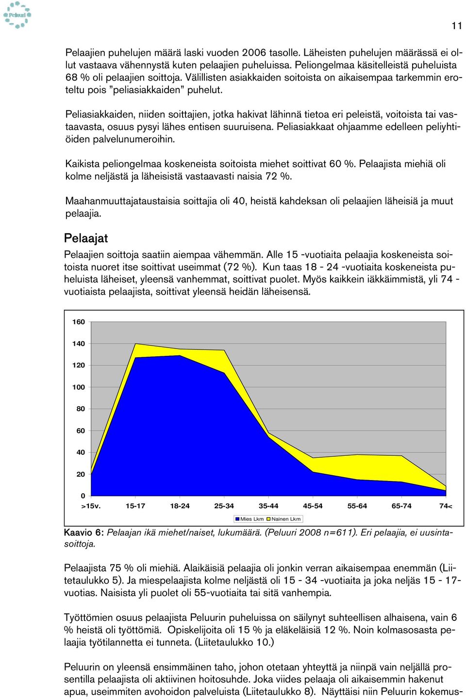 Peliasiakkaiden, niiden soittajien, jotka hakivat lähinnä tietoa eri peleistä, voitoista tai vastaavasta, osuus pysyi lähes entisen suuruisena.