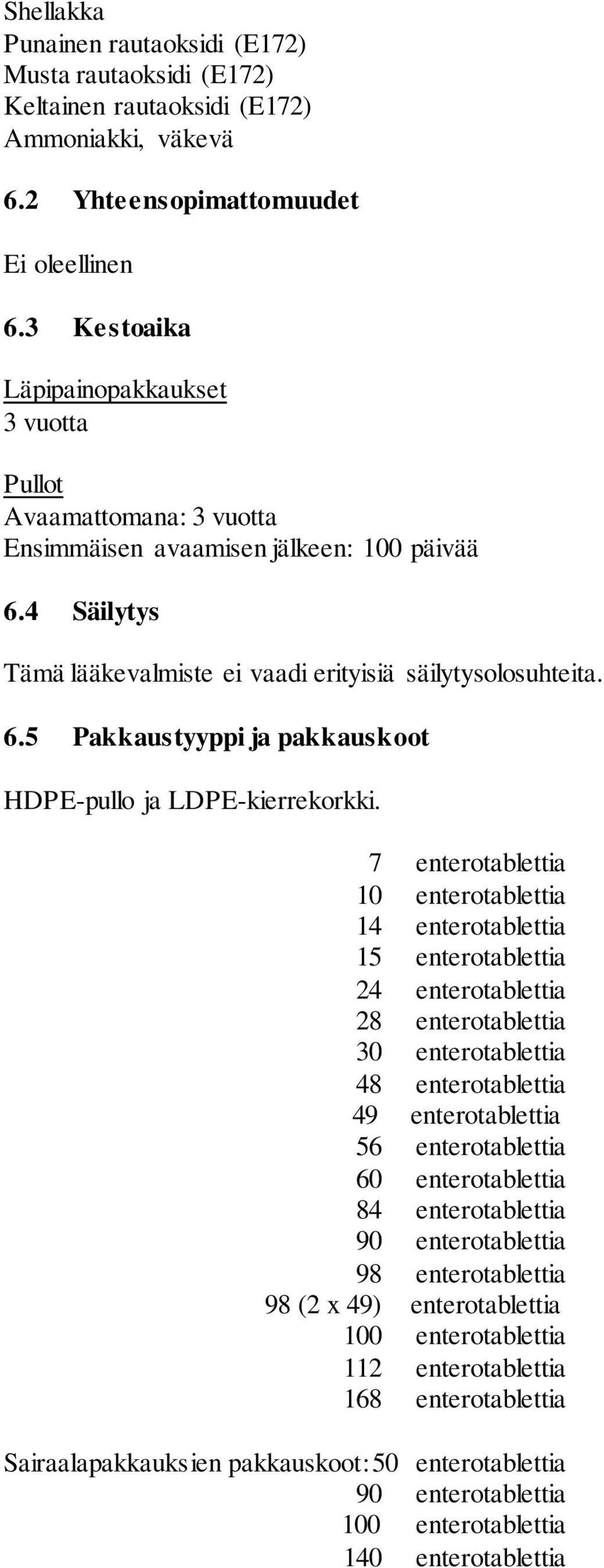 7 enterotablettia 10 enterotablettia 14 enterotablettia 15 enterotablettia 24 enterotablettia 28 enterotablettia 30 enterotablettia 48 enterotablettia 49 enterotablettia 56 enterotablettia 60