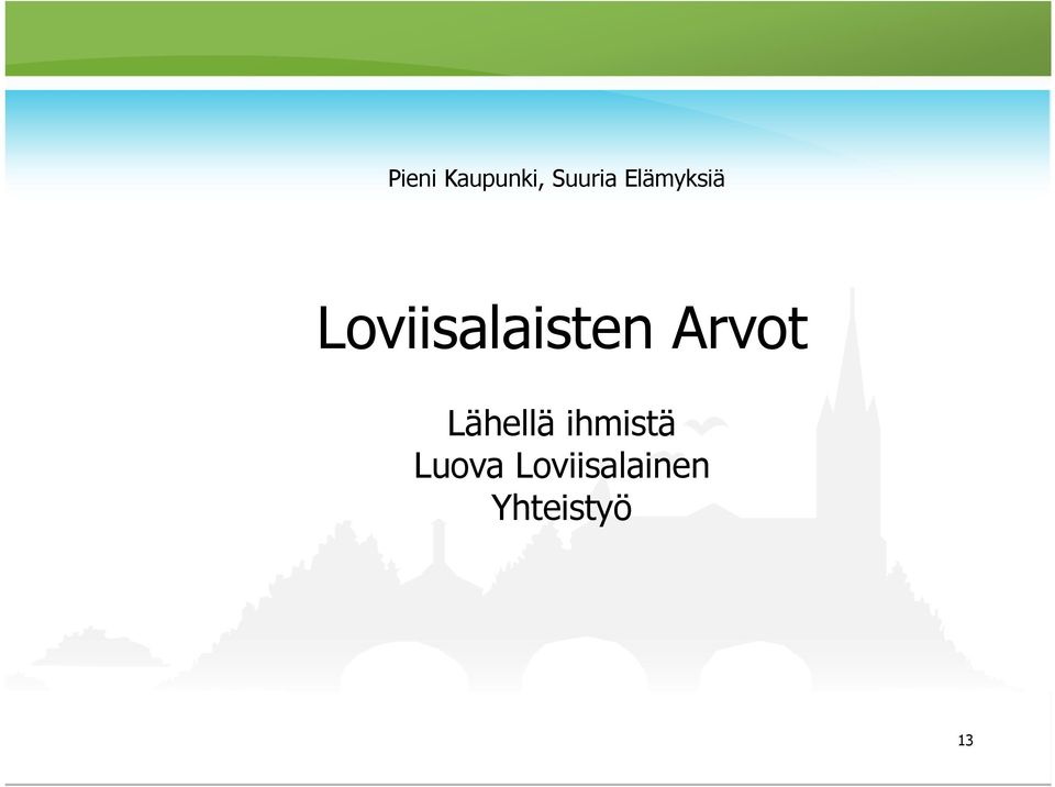 Arvot Lähellä ihmistä