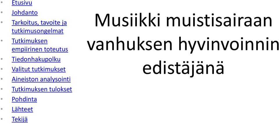 muistisairaan