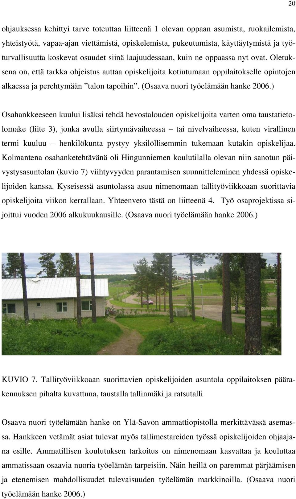 (Osaava nuori työelämään hanke 2006.