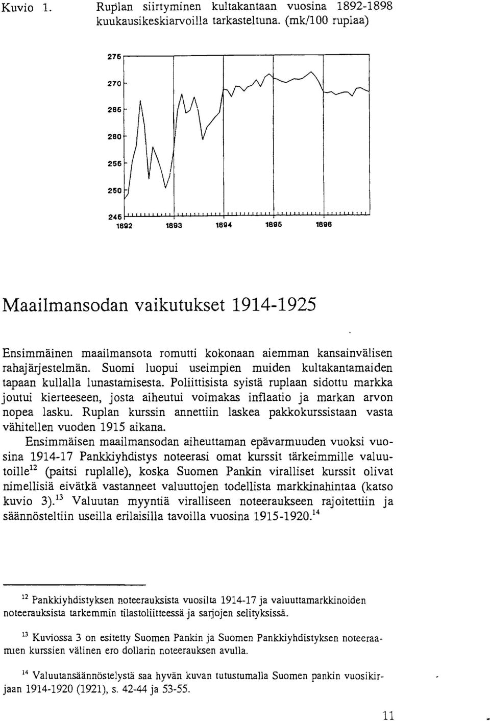 Suomi luopui useimpien muiden kultakantarnaiden tapaan kullalla lunastamisesta.