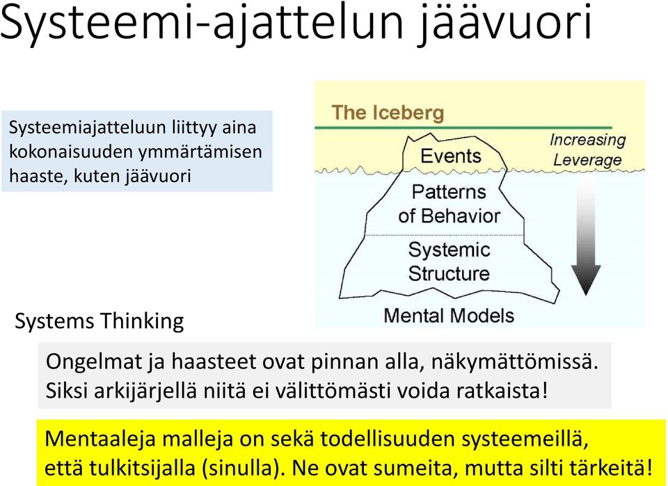 näkymättömissä. Siksi arkijärjellä niitä ei välittömästi voida ratkaista!