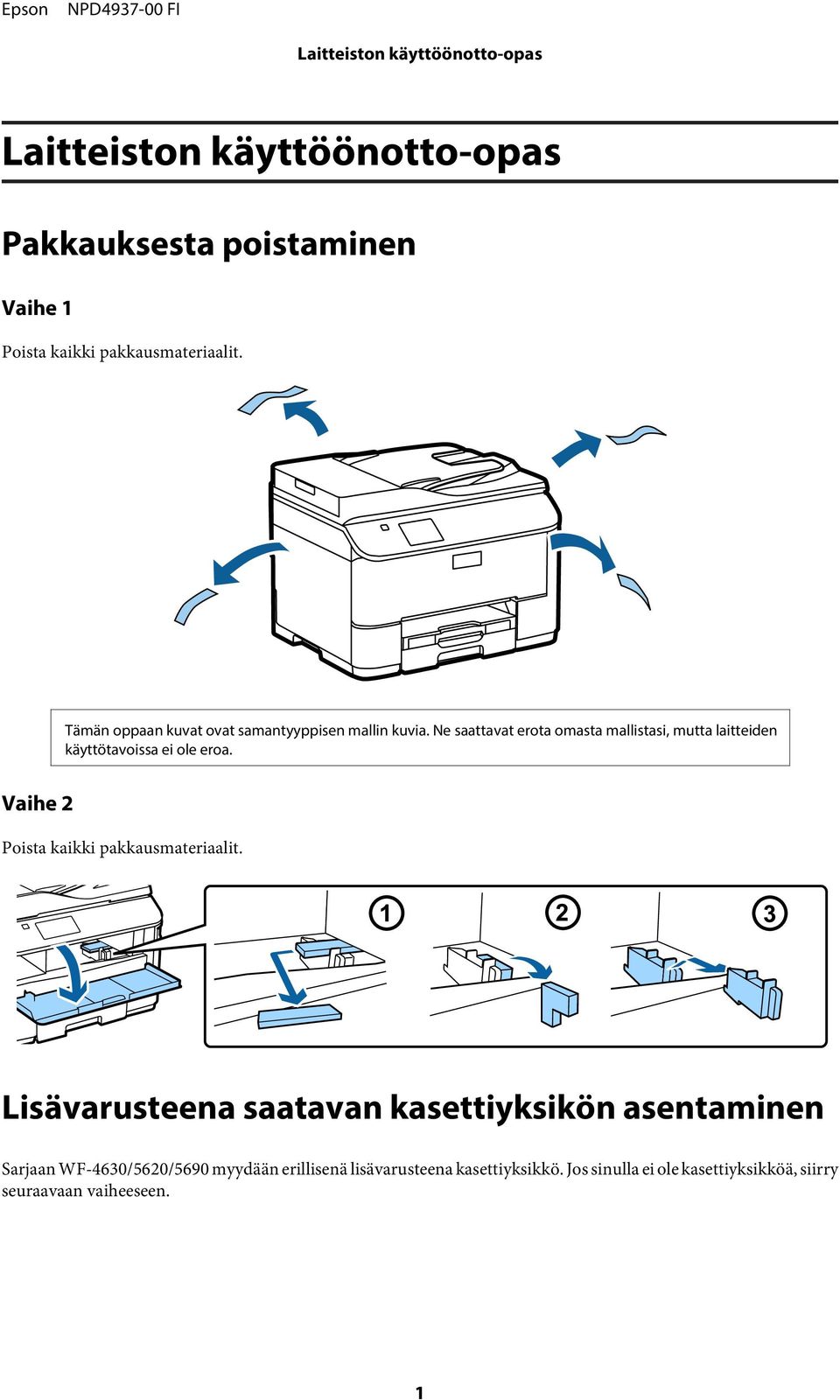 Ne saattavat erota omasta mallistasi, mutta laitteiden käyttötavoissa ei ole eroa.
