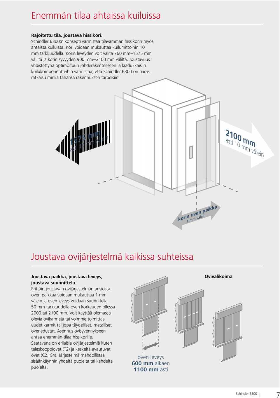 Joustavuus yhdistettynä optimoituun johderakenteeseen ja laadukkaisiin kuilukomponentteihin varmistaa, että on paras ratkaisu minkä tahansa rakennuksen tarpeisiin.