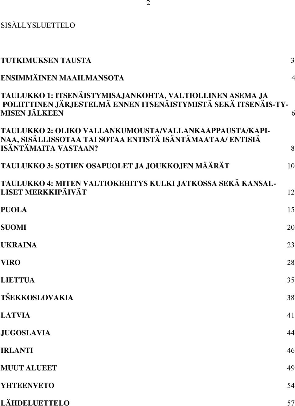 ISÄNTÄMAATAA/ ENTISIÄ ISÄNTÄMAITA VASTAAN?