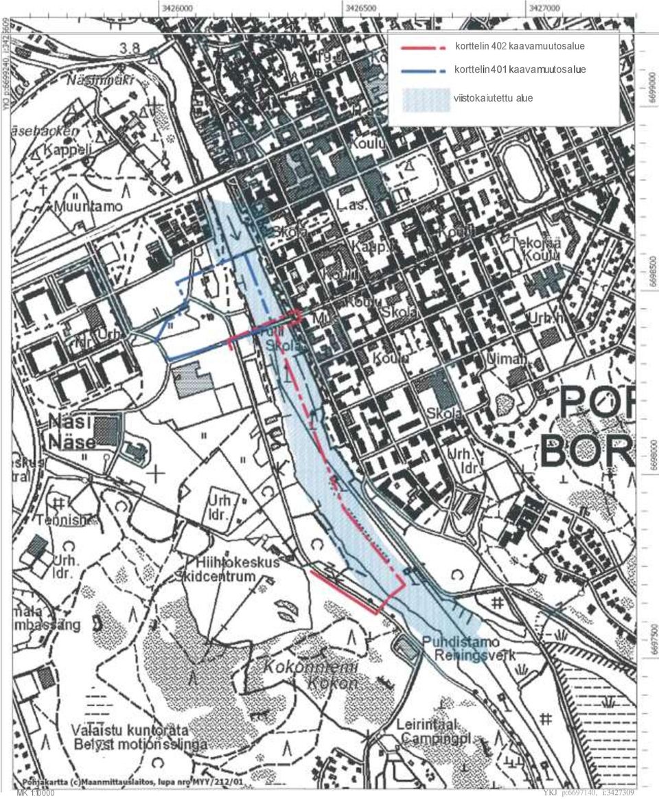 401 kaavamuutosalue