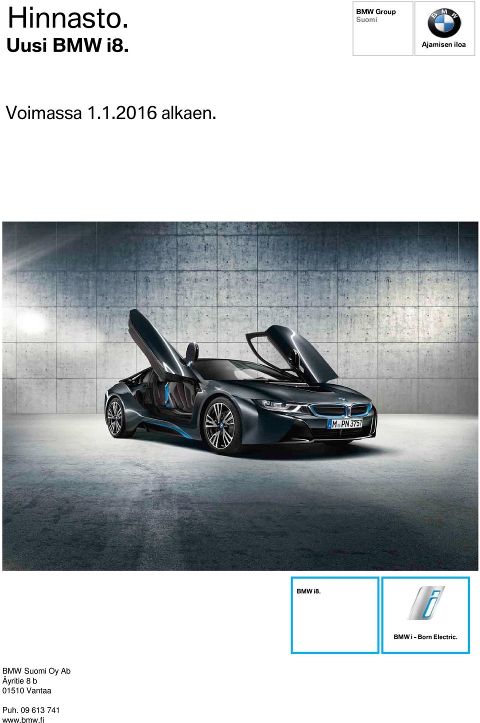 BMW i - Born Electric.