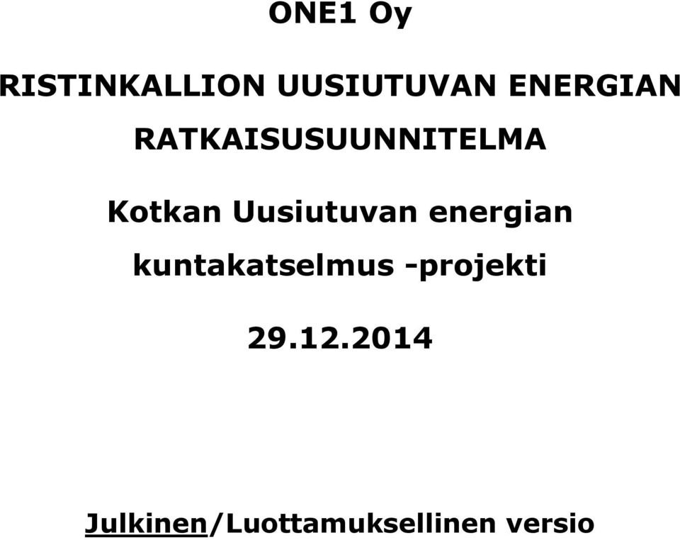 Uusiutuvan energian kuntakatselmus