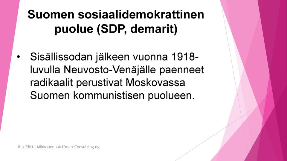 luvulla Neuvosto-Venäjälle paenneet radikaalit