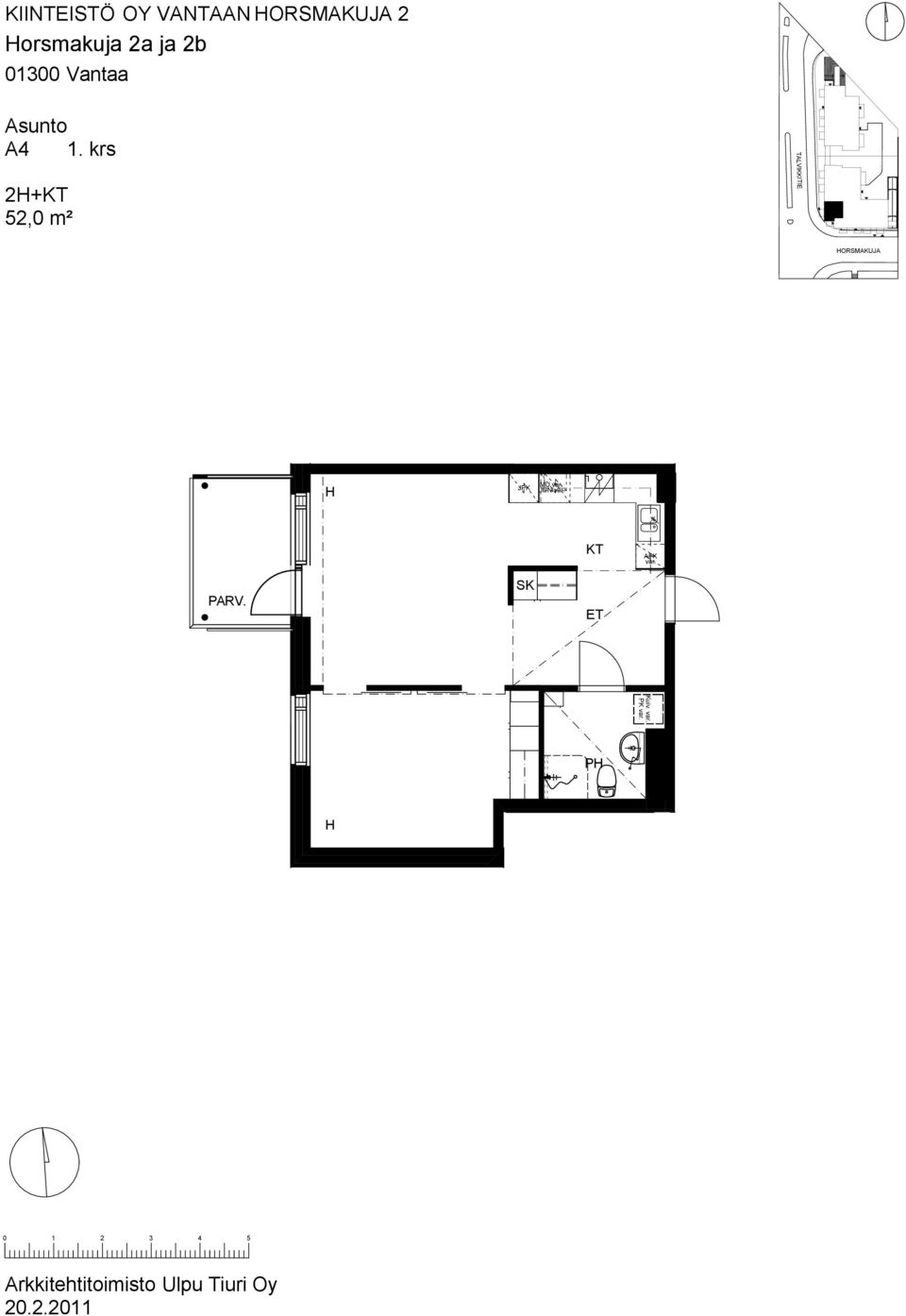 krs 2+KT 2,0 m² TVIKKITIE ORSMKUJ