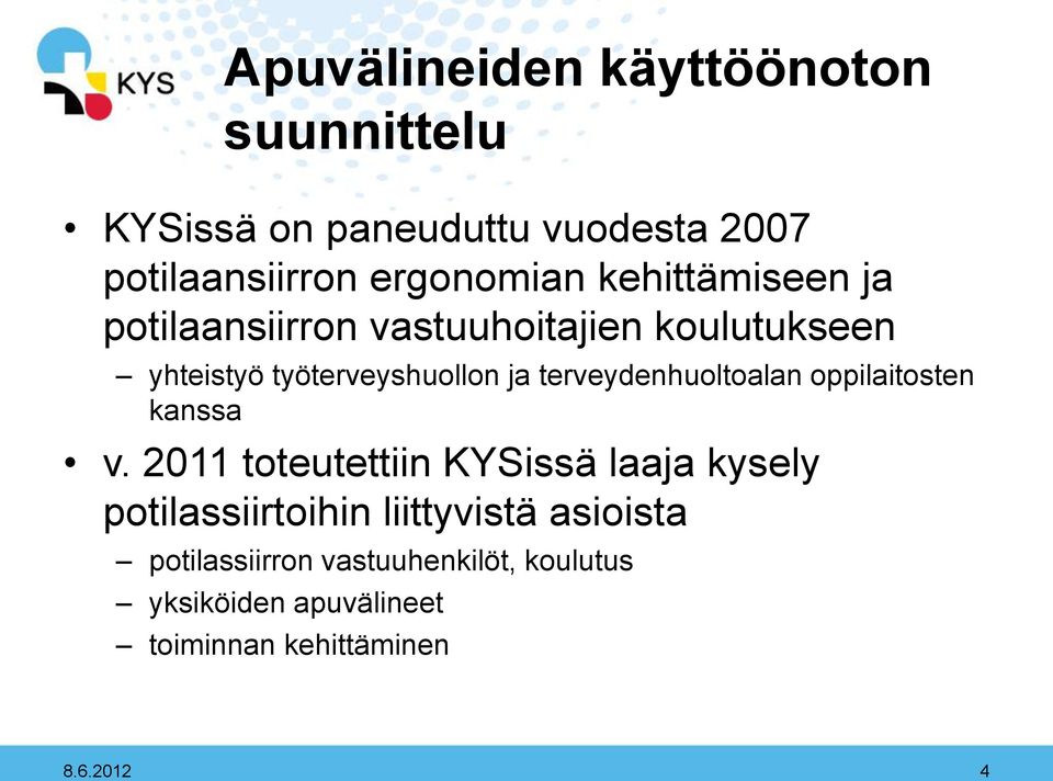 terveydenhuoltoalan oppilaitosten kanssa v.