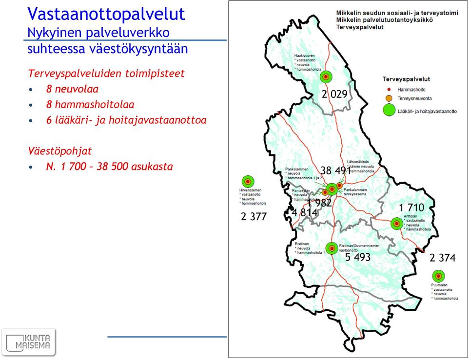 hammashoitolaa 6 lääkäri- ja hoitajavastaanottoa 2 029