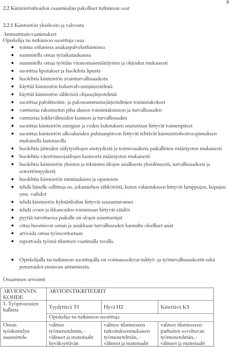 kulunvalvontajärjestelmiä käyttää kiinteistön sähköisiä ohjausjärjestelmiä suorittaa paloilmoitin- ja palonsammutusjärjestelmien toimintakokeet varmistaa rakennetun piha-alueen toimintakunnon ja