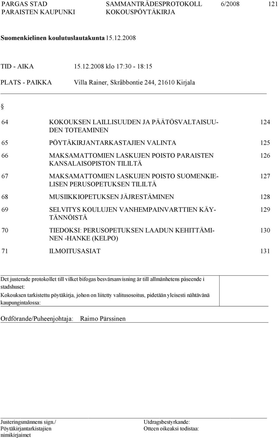 2008 TID - AIKA 15.12.