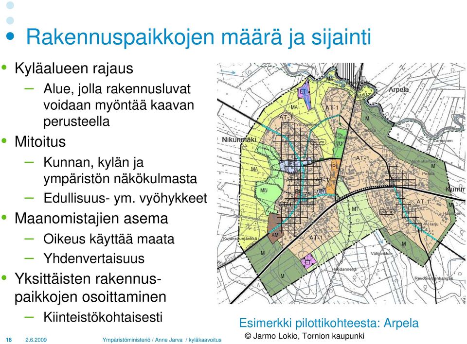 vyöhykkeet Maanomistajien asema Oikeus käyttää maata Yhdenvertaisuus Yksittäisten