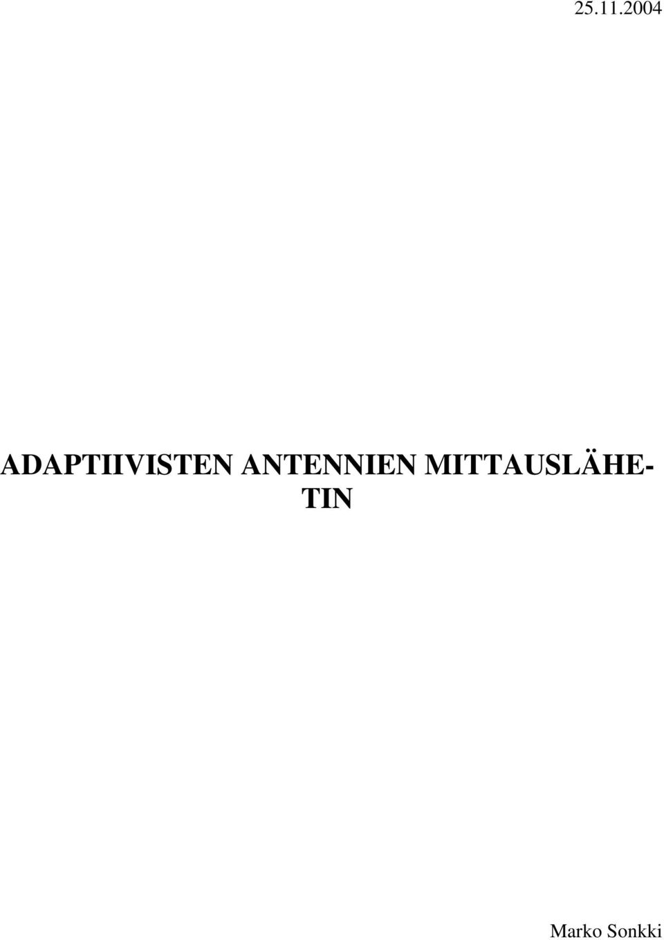 ADAPTIIVISTEN