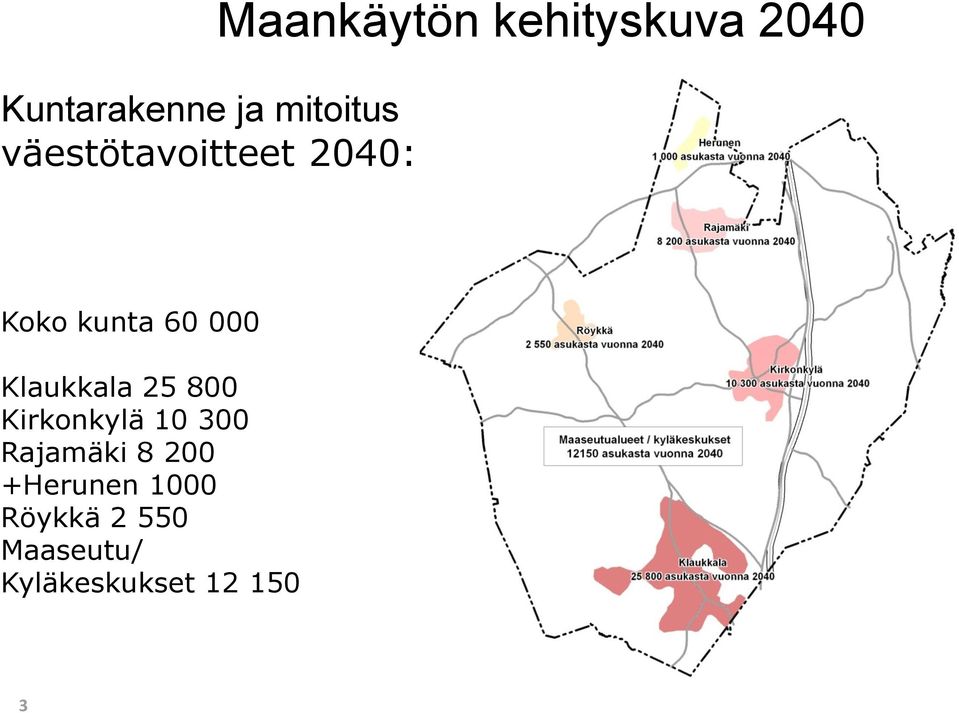 Klaukkala 25 800 Kirkonkylä 10 300 Rajamäki 8 200