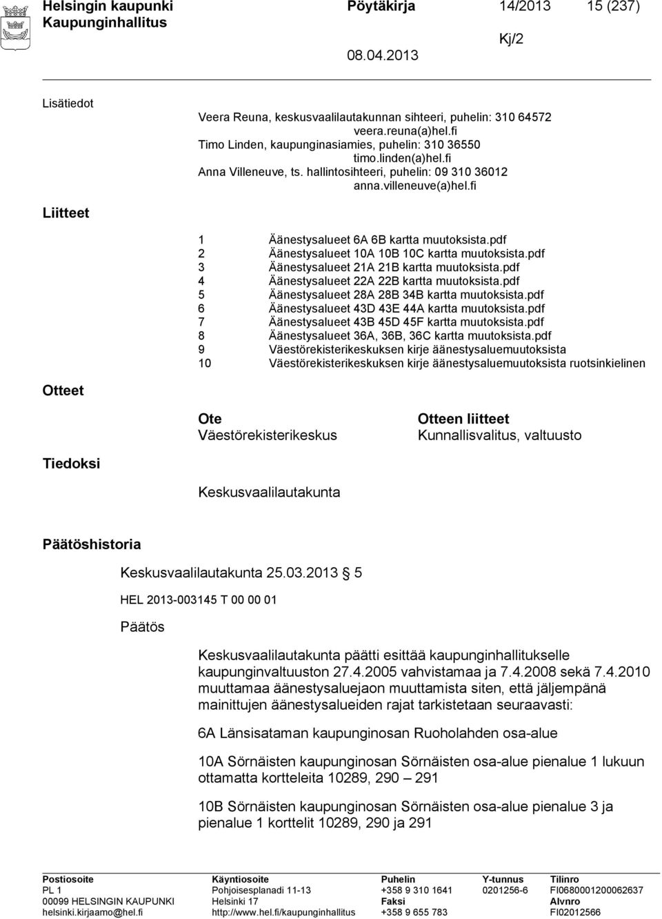 fi Liitteet 1 Äänestysalueet 6A 6B kartta muutoksista.pdf 2 Äänestysalueet 10A 10B 10C kartta muutoksista.pdf 3 Äänestysalueet 21A 21B kartta muutoksista.