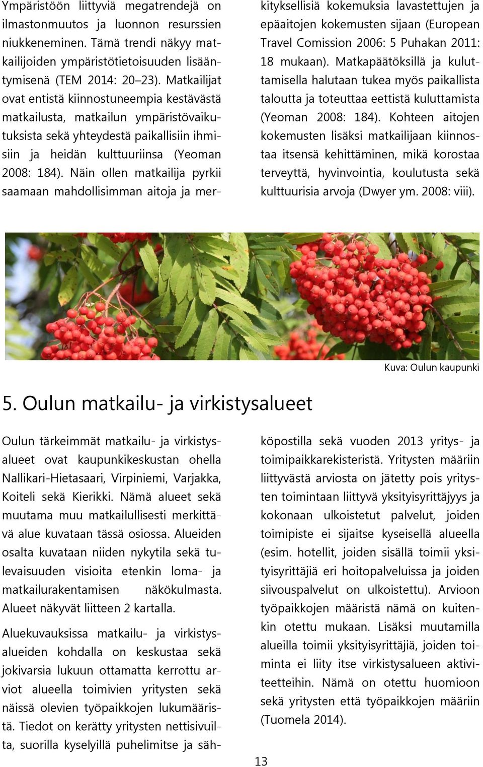 Näin ollen matkailija pyrkii saamaan mahdollisimman aitoja ja merkityksellisiä kokemuksia lavastettujen ja epäaitojen kokemusten sijaan (European Travel Comission 2006: 5 Puhakan 2011: 18 mukaan).