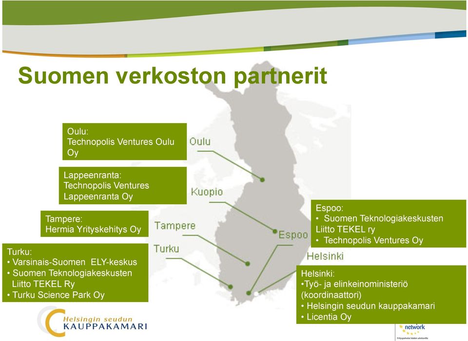 Teknologiakeskusten Liitto TEKEL Ry Turku Science Park Oy Espoo: Suomen Teknologiakeskusten Liitto