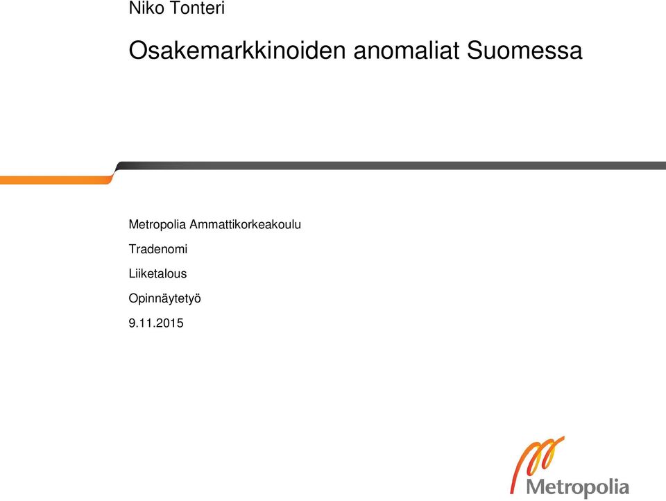 Ammattikorkeakoulu Tradenomi