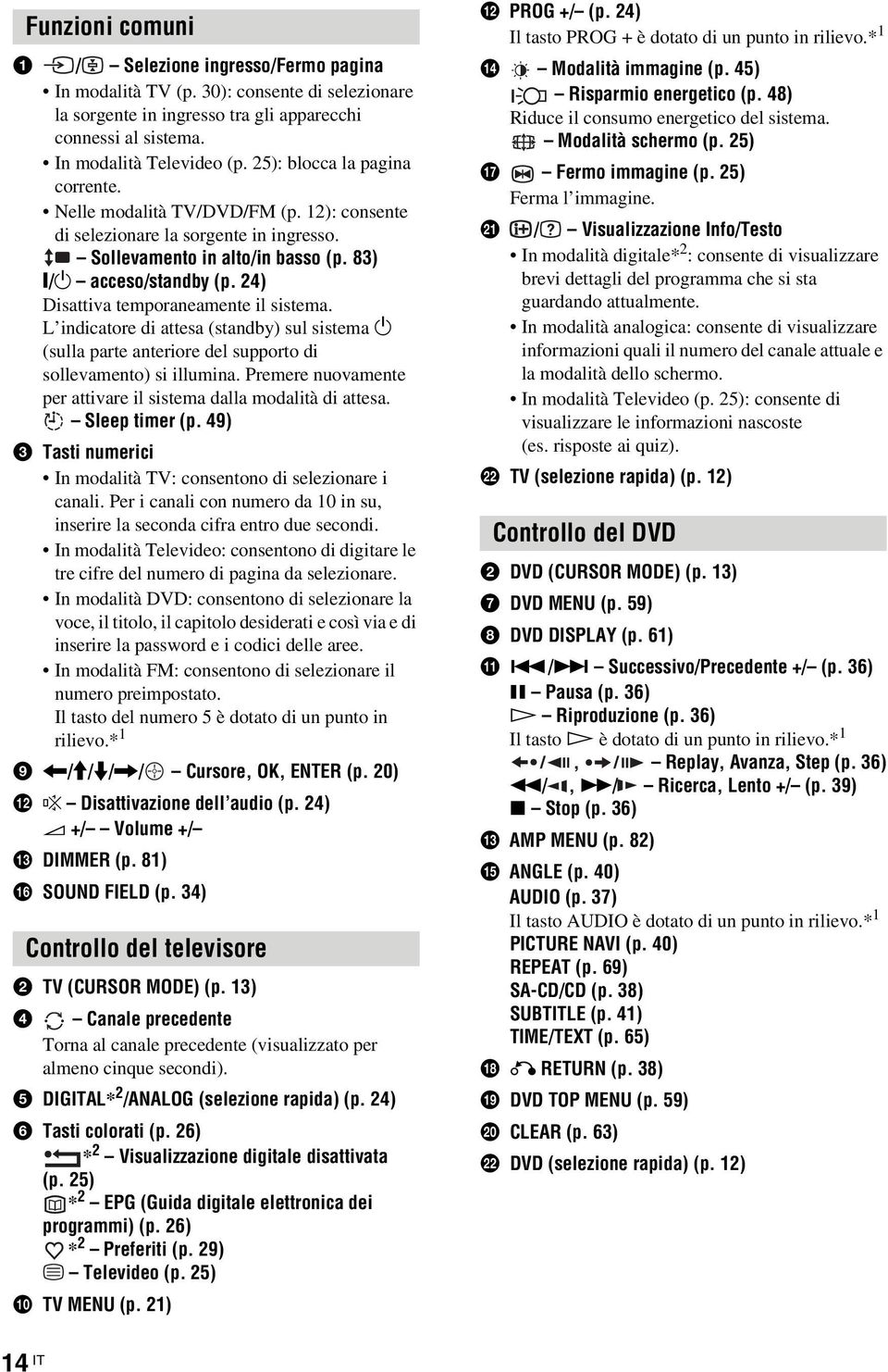 24) Disattiva temporaneamente il sistema. L indicatore di attesa (standby) sul sistema 1 (sulla parte anteriore del supporto di sollevamento) si illumina.