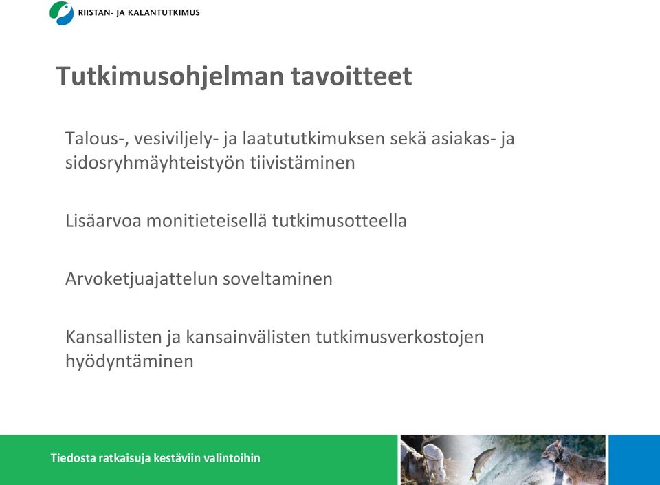 tiivistäminen Lisäarvoa monitieteisellä tutkimusotteella