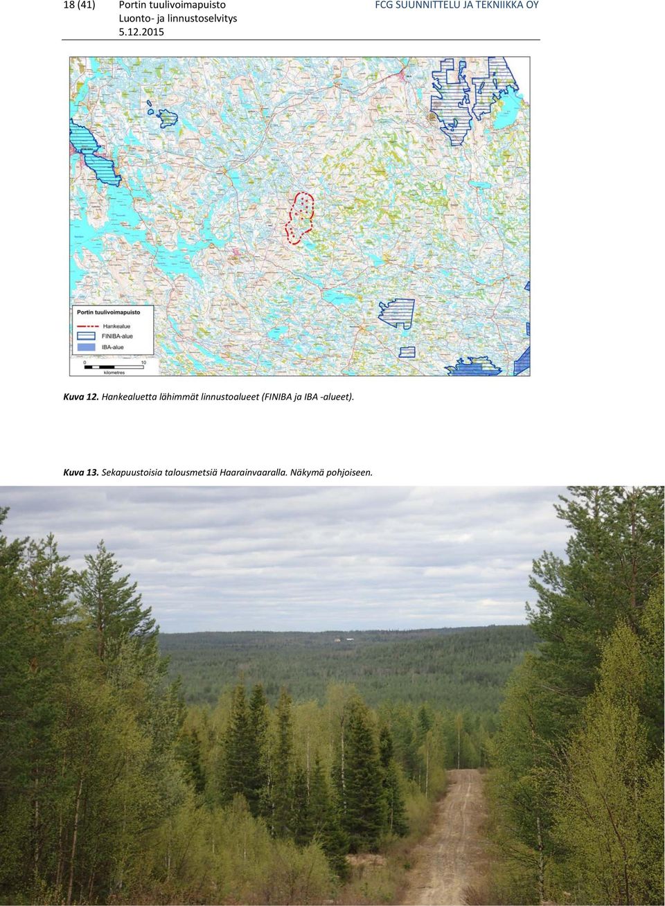 Hankealuetta lähimmät linnustoalueet (FINIBA ja IBA