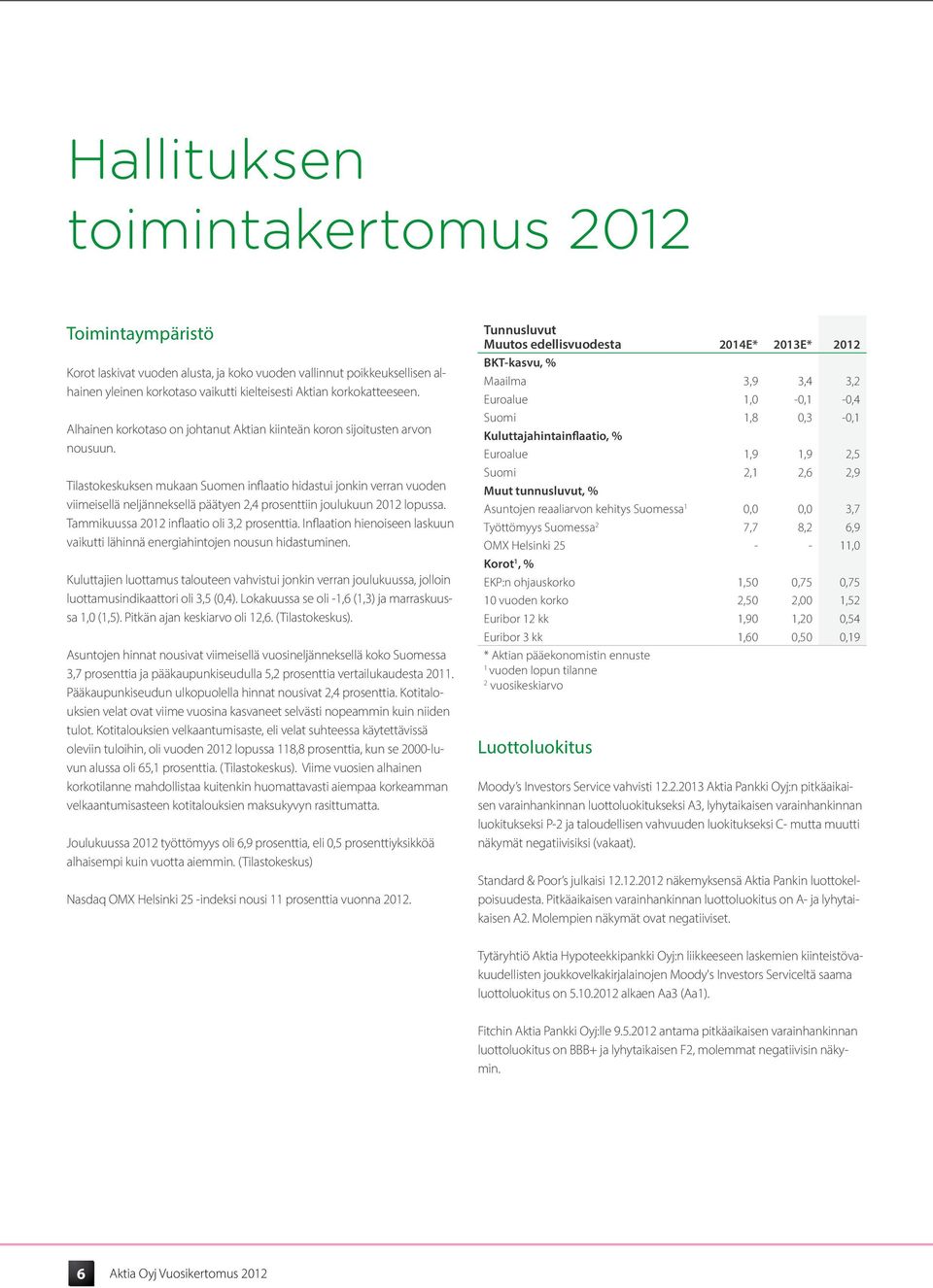 Tilastokeskuksen mukaan Suomen inflaatio hidastui jonkin verran vuoden viimeisellä neljänneksellä päätyen 2,4 prosenttiin joulukuun 2012 lopussa. Tammikuussa 2012 inflaatio oli 3,2 prosenttia.