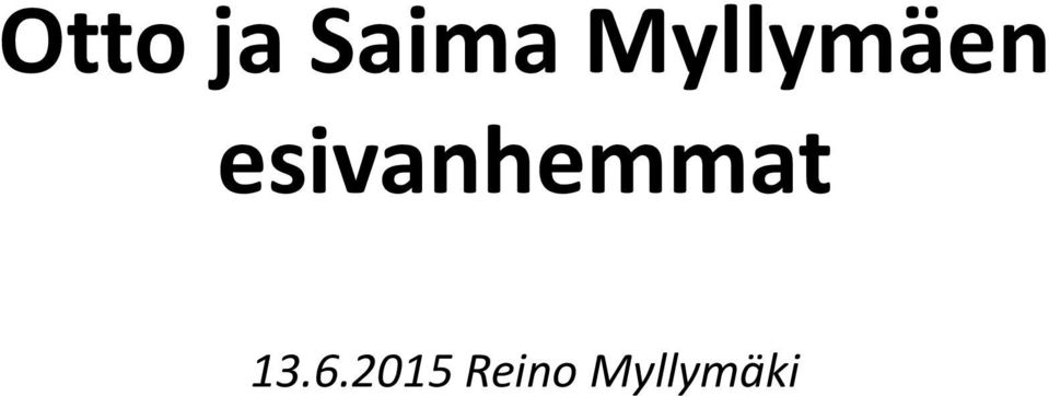 esivanhemmat 13.