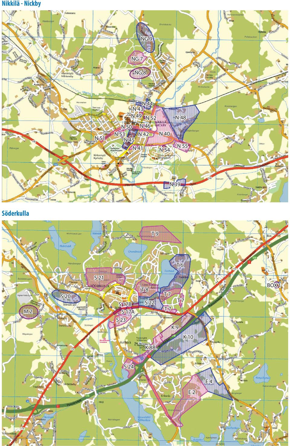 39 Söderkulla T9 T6 S 21 T8 S 20 M2 S 17B S 17B S 17A