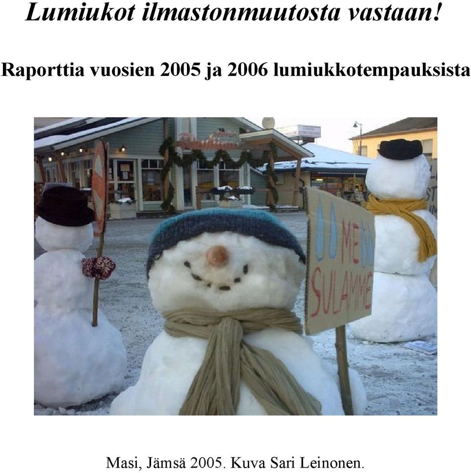 Raporttia vuosien 2005 ja 2006