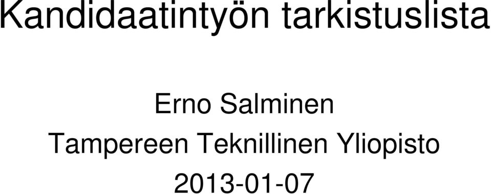 Salminen Tampereen