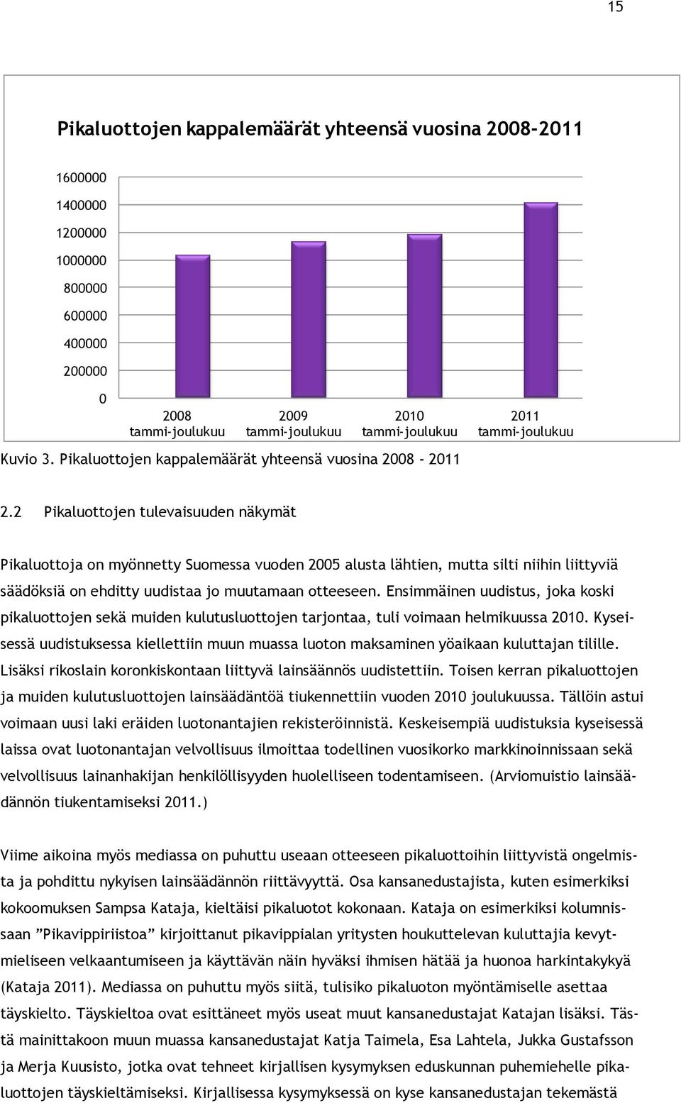 2 Pikaluottojen tulevaisuuden näkymät Pikaluottoja on myönnetty Suomessa vuoden 2005 alusta lähtien, mutta silti niihin liittyviä säädöksiä on ehditty uudistaa jo muutamaan otteeseen.