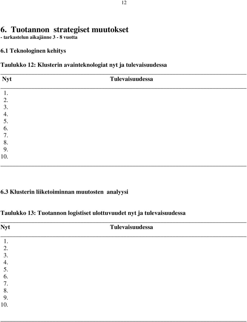 avainteknologiat nyt ja tulevaisuudessa 3 Klusterin liiketoiminnan