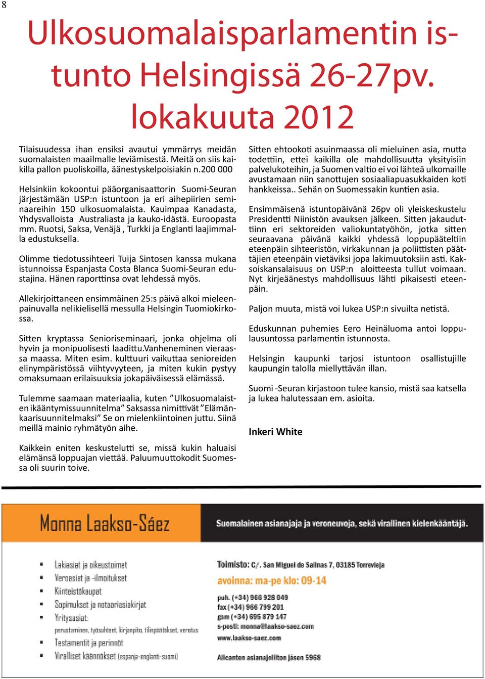 lokakuuta 2012 - - - - - - -