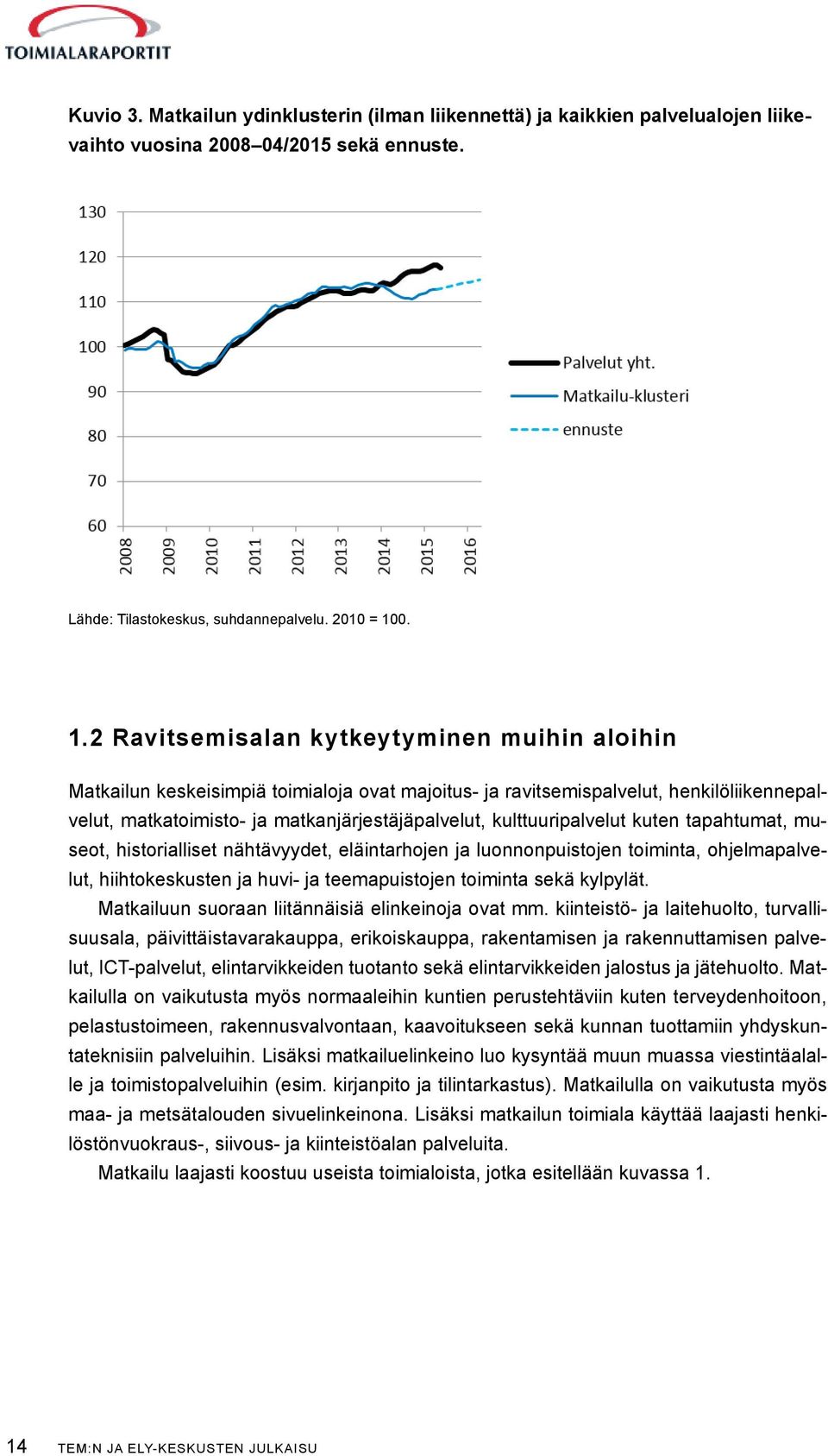 kulttuuripalvelut kuten tapahtumat, museot, historialliset nähtävyydet, eläintarhojen ja luonnonpuistojen toiminta, ohjelmapalvelut, hiihtokeskusten ja huvi- ja teemapuistojen toiminta sekä kylpylät.