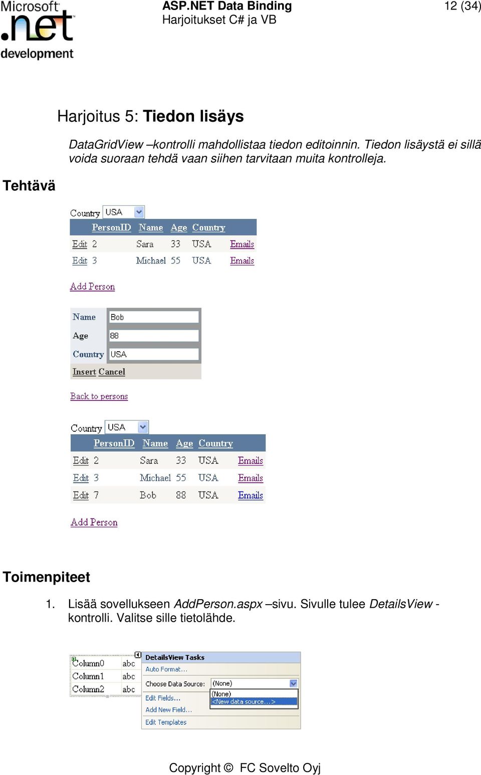 Tiedon lisäystä ei sillä voida suoraan tehdä vaan siihen tarvitaan muita