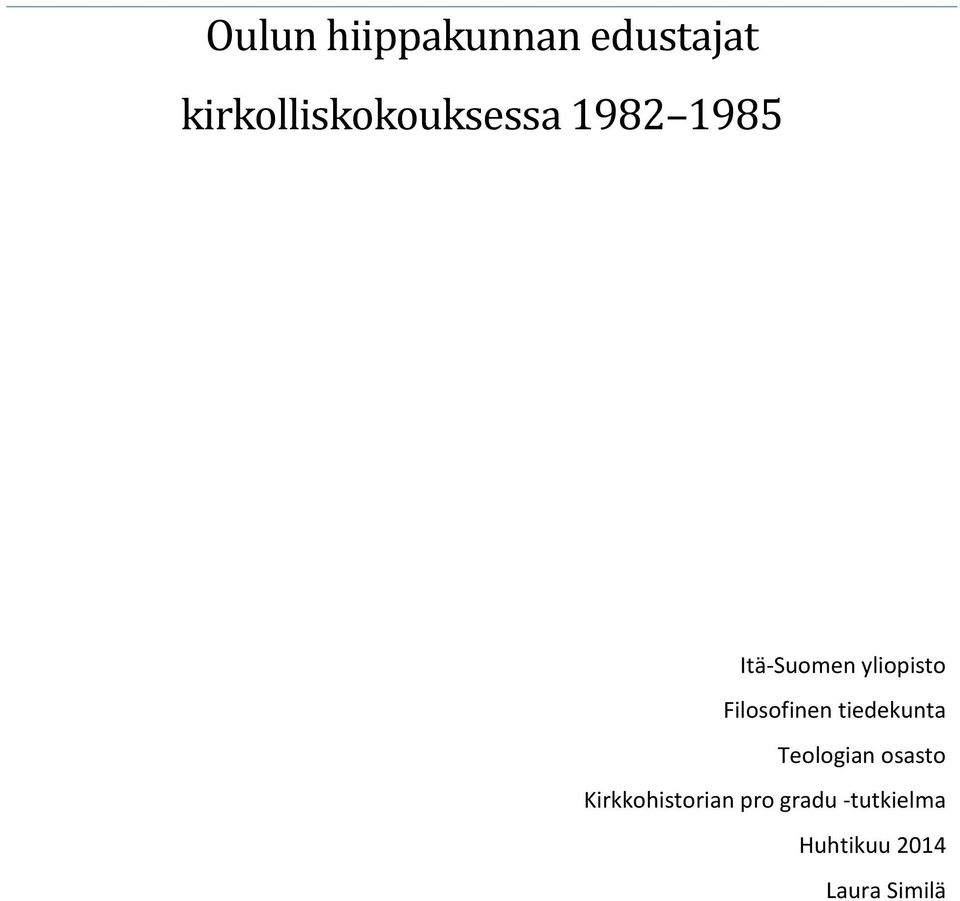 yliopisto Filosofinen tiedekunta Teologian