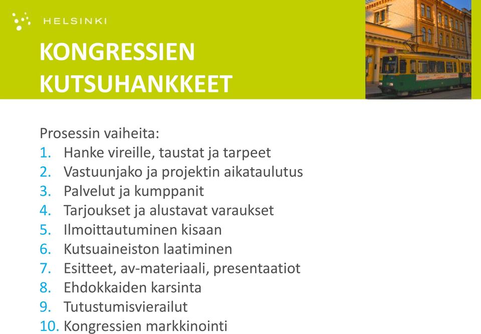 Tarjoukset ja alustavat varaukset 5. Ilmoittautuminen kisaan 6.