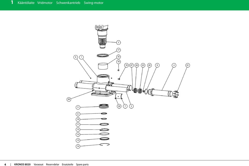 4 KRONOS 8020 Varaosat