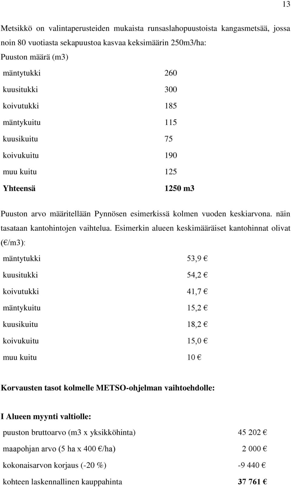 näin tasataan kantohintojen vaihtelua.