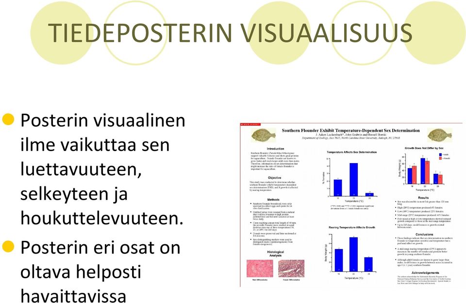 luettavuuteen, selkeyteen ja