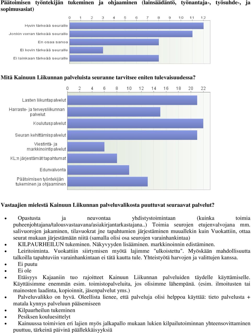 .) Toimia seurojen etujenvalvojana mm.