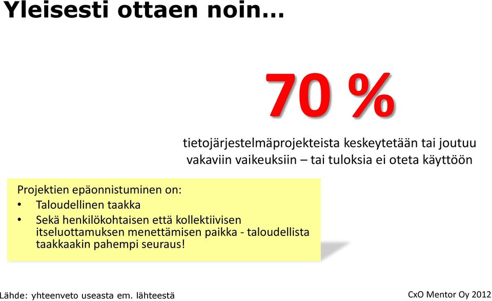 taloudellista taakkaakin pahempi seuraus!