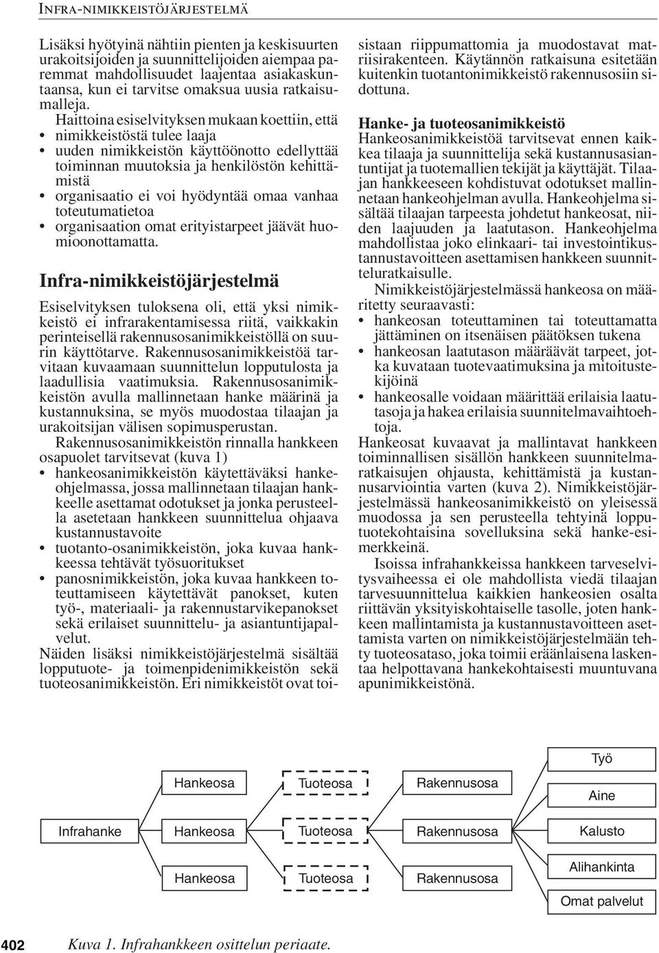 vanhaa toteutumatietoa organisaation omat erityistarpeet jäävät huomioonottamatta.