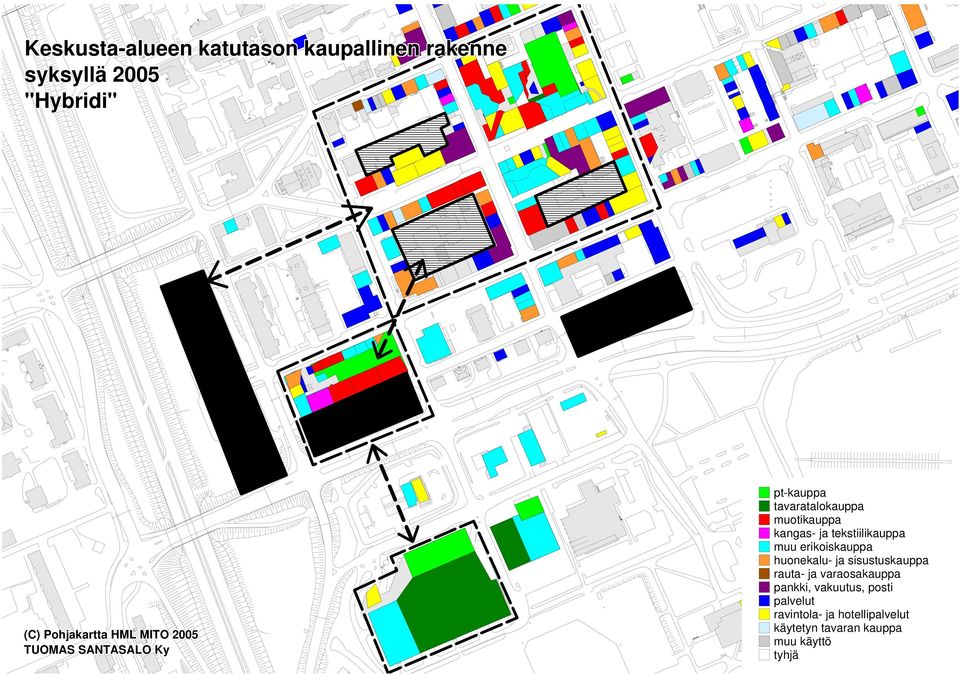 JAARLN KATU SAARSTENKATU SBELUKSENKATU RAATHUONEENKATU PALOK HALLTUSKATU KRJASTOKATU KRJASTON PUSTO SBELUKSENKATU TURUNTE RAATHUONEENKATU WETTERHOFFNKATU PKKUTORNKUJA KASARMKATU PAASKENTEN